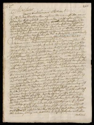 Brief von Johann Daniel Geysel an Johann Friedrich von Uffenbach. Venedig, 10.7.1750