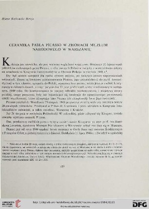 28: Ceramika Pabla Picasso w zbiorach Muzeum Narodowego w Warszawie