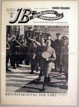 Sonderausgabe der Wochenzeitschrift "Illustrierter Beobachter" zum Reichsparteitag der NSDAP 1936