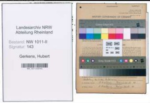 Entnazifizierung Hubert Gerkens , geb. 29.03.1918 (Angestellter)