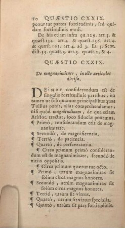 Quaestio CXXIX. De magnanimitate, in octo articulos divisa.