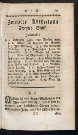 Zweytes Stück.