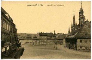 Neustadt in Sachsen. Markt