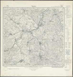 Meßtischblatt 2861 : Sontra, 1936 : Sontra. - Hrsg. 1909, einz. Nachtr. 1936. - 1:25000. - [Berlin]: Reichsamt für Landesaufnahme, 1936. - 1 Kt.