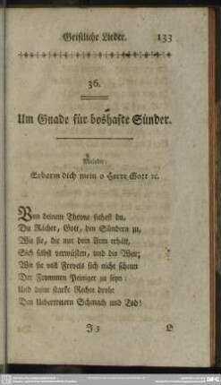 36. Um Gnade für boshafte Sünder