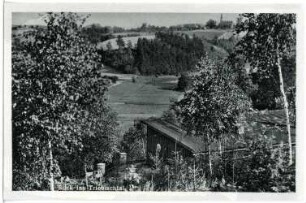 Tanneberg. Triebischtalbaude, Blick ins Triebischtal