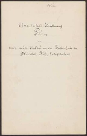 Käß, Rudolf, Lederfabrikant Trockenhausanbau