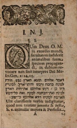 Diss. grad. de generatione insectorum