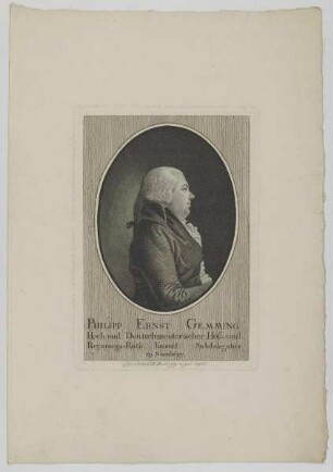 Bildnis des Philipp Ernst Gemming