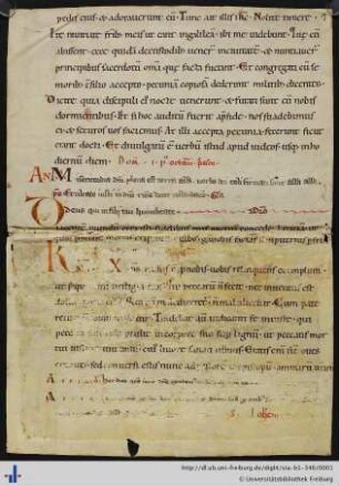 Missale, Fragment