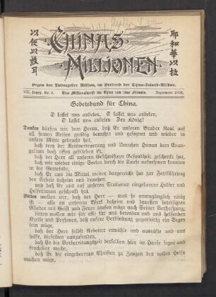 Nr. 9. September 1906