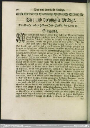 Vier und dreyßigste Predigt