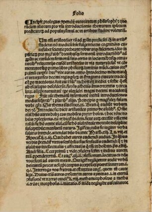 Auctoritates Aristotelis, Senecae, Boethii, Platonis, Apulei, Empedoclis, Porphyrii et Gilberti Porretani