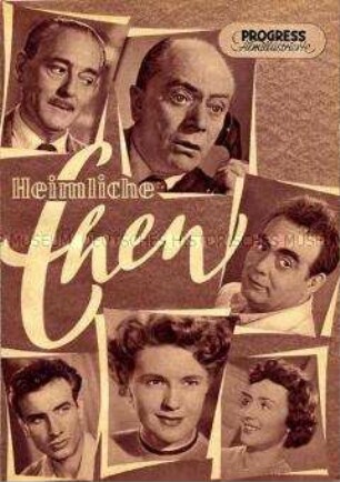 Filmprogramm: Heimliche Ehen