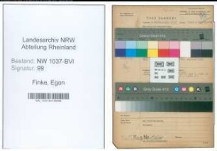 Entnazifizierung Egon Finke , geb. 00.00.0000 (Buecherrevisor)