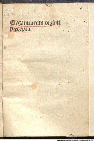 Elegantiarum viginti praecepta
