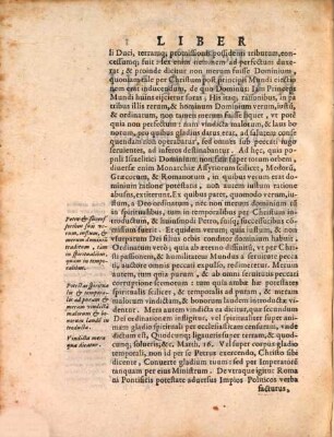 De Potestate romani Potificis adversus impios Politicos