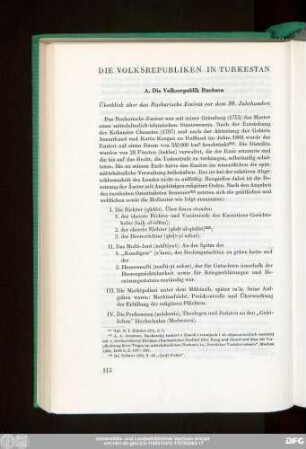 A. Die Volksrepublik Buchara