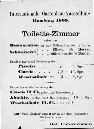 Toilette-Zimmer