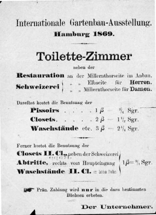 Toilette-Zimmer