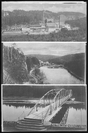 Amerika. im Muldental, Fabrik, Mulde, Brücke