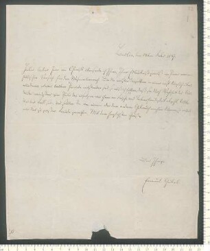 Brief von Emanuel Geibel an Adelbert von Chamisso