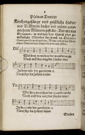 Der I. Psalm. - Der XXVI. Psalm.