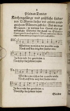 Der I. Psalm. - Der XXVI. Psalm.