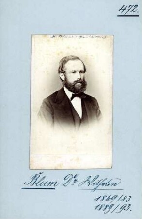 Blum, Wilhelm, Nationalliberale (frühere Aufnahme)