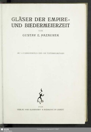Gläser der Empire- und Biedermeierzeit