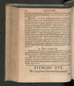 Titulus XVII. De legitima patronorum tutelâ.