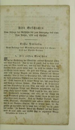 1. Die ersten Menschen