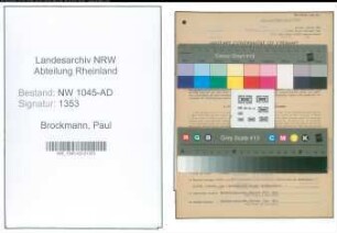 Entnazifizierung Paul Brockmann , geb. 29.06.1909 (Angestellter)