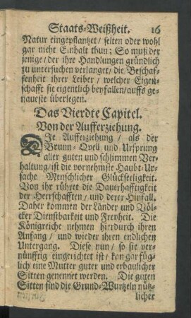 Das Vierdte Capitel.