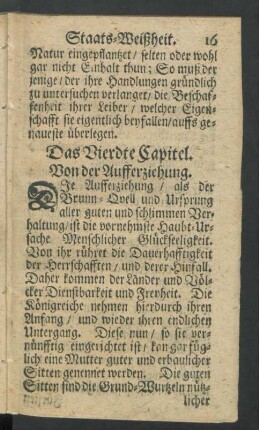 Das Vierdte Capitel.