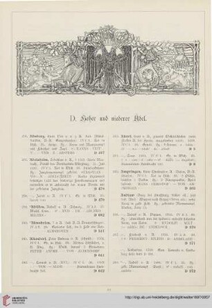 D. Hoher und niederer Adel