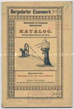 Katalog. Abtheilung Molkerei-Maschinen und Geräthe.