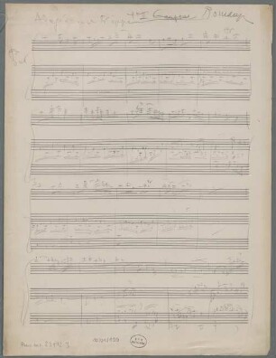 Concertos, vl, orch, op.26/2, Excerpts. Fragments - BSB Mus.ms. 23172-3 : [caption title:] II [crossed out: Canzone] Romanza // Adagio non troppo