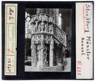 Straßburg: Münster, Kanzel