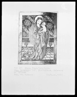 Lateinisches Stundenbuch: Madonna, Folio 16verso
