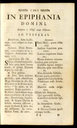 In Epiphania Domini