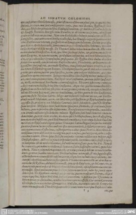 [Praefatio Ad Senatum Coloniens.]