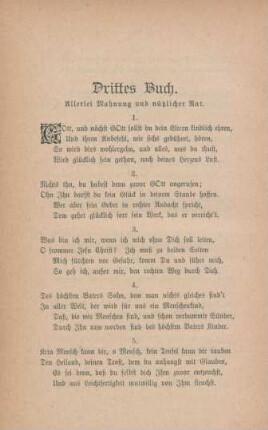 Drittes Buch. Allerlei Mahnung und nützlicher Rat