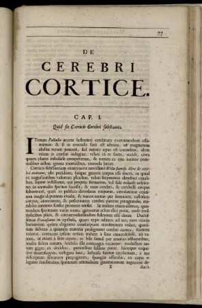 De Cerebri Cortice.