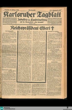 Karlsruher Tagblatt, [No. 99] Abendausgabe