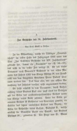 645-649 Zur Geschichte des 14. Jahrhunderts
