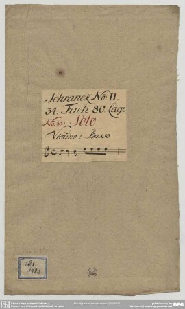 Sonatas - Mus.2-R-8,76 : vl, bc - e