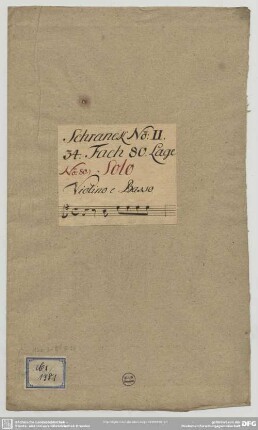 Sonatas - Mus.2-R-8,76 : vl, bc - e