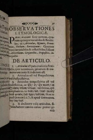 De Articulo.
