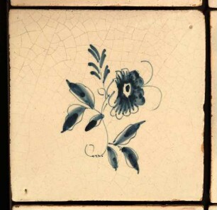 Fliese mit kleiner Blume